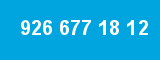 926 677 18 12 926 677 18 12